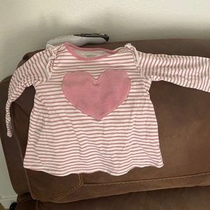 Long sleeve velvet heart blouse